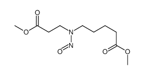 methyl 5-[(3-methoxy-3-oxopropyl)-nitrosoamino]pentanoate结构式