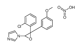 1-[3-(2-chlorophenyl)-3-(3-methoxyphenyl)oxiran-2-yl]imidazole,nitric acid结构式