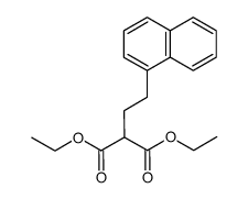 diethyl 2-(2-(naphthalen-1-yl)ethyl)malonate Structure