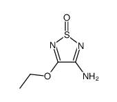 1,2,5-Thiadiazol-3-amine,4-ethoxy-,1-oxide结构式