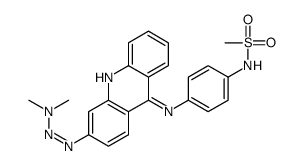 N-[4-[[3-(dimethylaminodiazenyl)acridin-9-yl]amino]phenyl]methanesulfonamide Structure