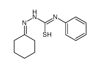 1-(cyclohexylideneamino)-3-phenylthiourea结构式