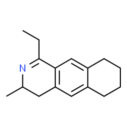Benz[g]isoquinoline, 1-ethyl-3,4,6,7,8,9-hexahydro-3-methyl- (8CI) structure