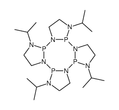 1,6,11,16-tetraisopropyloctahydro-1H,6H,11H,16H-tetrakis([1,3,2]diazaphospholo)[1,2-a:1',2'-c:1'',2''-e:1''',2'''-g][1,3,5,7,2,4,6,8]tetrazatetraphosphocine结构式