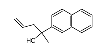 2-(naphthalen-2-yl)-4-penten-2-ol结构式