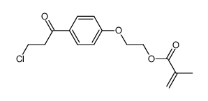 1-(2-methyl-2-propenoyloxy)-2-<4-(3-chloropropanoyl)phenoxy>ethane结构式