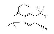 4-[2,2-dimethylpropyl(propyl)amino]-2-(trifluoromethyl)benzonitrile Structure