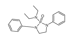 N,N-diethyl-2-oxo-1,3-diphenyl-1,3,2λ5-diazaphospholidin-2-amine结构式