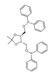 (2S,3S)-2,3-o-isopropylidene-2,3-dihydroxy-1,4-(diphenylphosphinoxy)bitane Structure