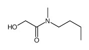 N-butyl-2-hydroxy-N-methylacetamide Structure