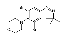 tert-butyl-(3,5-dibromo-4-morpholin-4-ylphenyl)diazene结构式