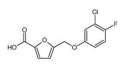 5-(3-CHLORO-4-FLUORO-PHENOXYMETHYL)-FURAN-2-CARBOXYLIC ACID structure