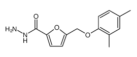 2-Furancarboxylic acid, 5-[(2,4-dimethylphenoxy)methyl]-, hydrazide结构式