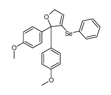 5,5-bis(4-methoxyphenyl)-4-phenylselanyl-2H-furan Structure