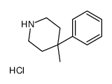 4-METHYL-4-PHENYLPIPERIDINE HYDROCHLORIDE Structure