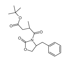 (S)-tert-butyl 4-((S)-4-benzyl-2-oxooxazolidin-3-yl)-3-Methyl-4-oxobutanoate structure