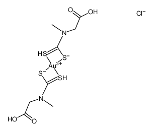 [Au(N-methylglycinedithiocarbamate)2]Cl Structure