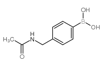 4-乙酰氨基甲基苯基硼酸结构式
