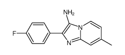 2-(4-fluorophenyl)-7-methylimidazo[1,2-a]pyridin-3-amine结构式
