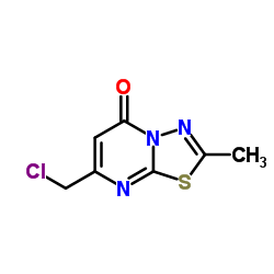 7-(Chloromethyl)-2-methyl-5H-[1,3,4]thiadiazolo[3,2-a]pyrimidin-5-one structure