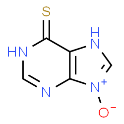6H-Purine-6-thione,1,7-dihydro-,9-oxide structure