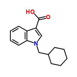 1-(Cyclohexylmethyl)-1H-indole-3-carboxylic acid结构式