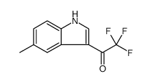 Ethanone, 2,2,2-trifluoro-1-(5-methyl-1H-indol-3-yl)结构式