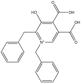 Pyridinium,1,2-dibenzyl-4,5-dicarboxy-3-hydroxy- (5CI) structure