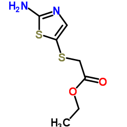 Ethyl [(2-amino-1,3-thiazol-5-yl)sulfanyl]acetate Structure