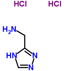 N-methyl-1H-1,2,4-triazol-5-amine,dihydrochloride structure