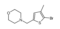 4-[(5-bromo-4-methylthiophen-2-yl)methyl]morpholine Structure