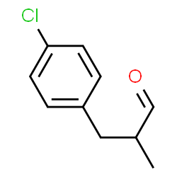 3-(4-Chlorophenyl)-2-methylpropanal结构式