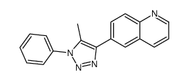 6-(5-methyl-1-phenyltriazol-4-yl)quinoline Structure