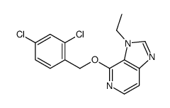 4-[(2,4-dichlorophenyl)methoxy]-3-ethylimidazo[4,5-c]pyridine Structure