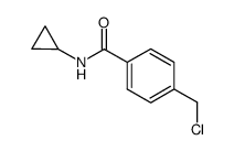 4-(Chloromethyl)-N-cyclopropylbenzamide结构式