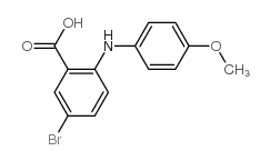 5-BROMO-2-(4-METHOXY-PHENYLAMINO)-BENZOIC ACID structure