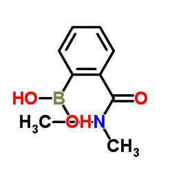 [2-(Dimethylcarbamoyl)phenyl]boronic acid structure