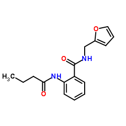 2-(Butyrylamino)-N-(2-furylmethyl)benzamide结构式