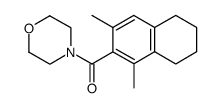 1,3-dimethyl-5,6,7,8-tetrahydronaphthalene-2-carboxylic acid morpholide结构式
