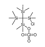 (chlorodimethylsilyl)(perchloryloxydimethylsilyl)bis(trimethylsilyl)methane Structure