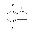 1H-Indole, 7-bromo-4-chloro-3-methyl Structure