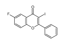 6-fluoro-3-iodo-2-phenylchromen-4-one Structure