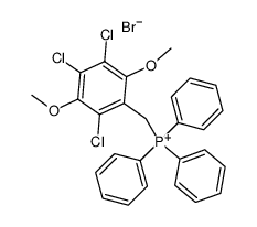 Triphenyl-(2,4,5-trichloro-3,6-dimethoxy-benzyl)-phosphonium; bromide Structure