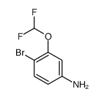 4-bromo-3-(difluoromethoxy)aniline结构式