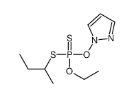 butan-2-ylsulfanyl-ethoxy-pyrazol-1-yloxy-sulfanylidene-λ5-phosphane结构式
