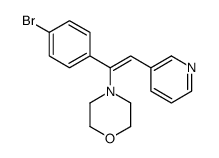 4-[1-(4-bromophenyl)-2-pyridin-3-ylethenyl]morpholine Structure