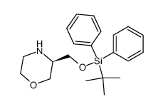 (R)-3-(tert-butyldiphenylsilyloxymethyl)morpholine Structure