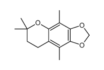 4,6,6,9-tetramethyl-7,8-dihydro-[1,3]dioxolo[4,5-g]chromene结构式