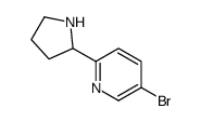 5-BROMO-2-PYRROLIDIN-2-YL-PYRIDINE structure