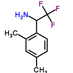1-(2,4-Dimethylphenyl)-2,2,2-trifluoroethanamine结构式
